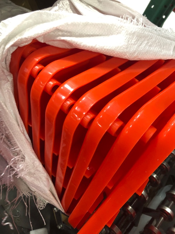 Photo 5 of [ 10 Pack ] 28" Traffic Cones PVC Safety Road Parking Cones Weighted Hazard Cones Construction Cones for Traffic Fluorescent Orange w/4" w/6" 