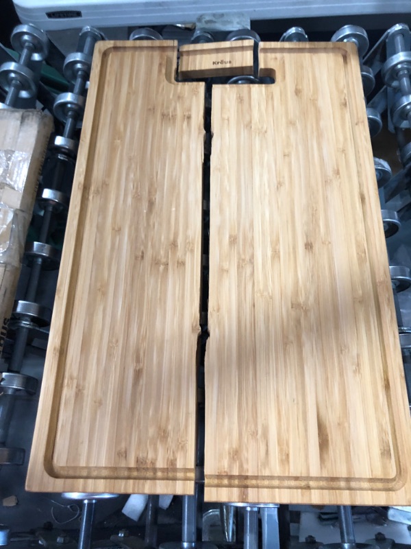 Photo 4 of *****MAJOR DAMAGE***** *SIMILAR TO STOCK* Kraus KCBT-WS103BB Solid Bamboo Cutting Board