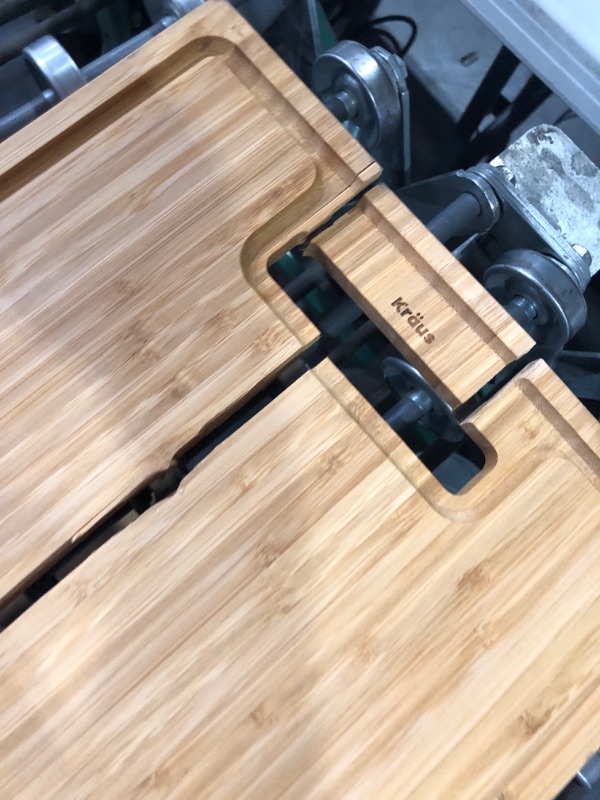 Photo 1 of *****MAJOR DAMAGE***** *SIMILAR TO STOCK* Kraus KCBT-WS103BB Solid Bamboo Cutting Board