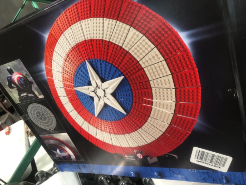 Photo 5 of **USED* MISSING PIECES*Disney LEGO Marvel Captain America’s Shield 76262 Model Kit for Adults, Collectible Replica of Captain America’s Iconic Shield Marvel