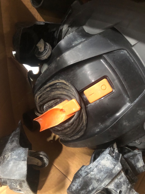 Photo 5 of ***HEAVILY USED AND DIRTY - POWERS ON - SEE PICTURES***
RIDGID 12 Gal. 5.0-Peak HP NXT Wet/Dry Shop Vacuum with Filter, Hose and Accessories