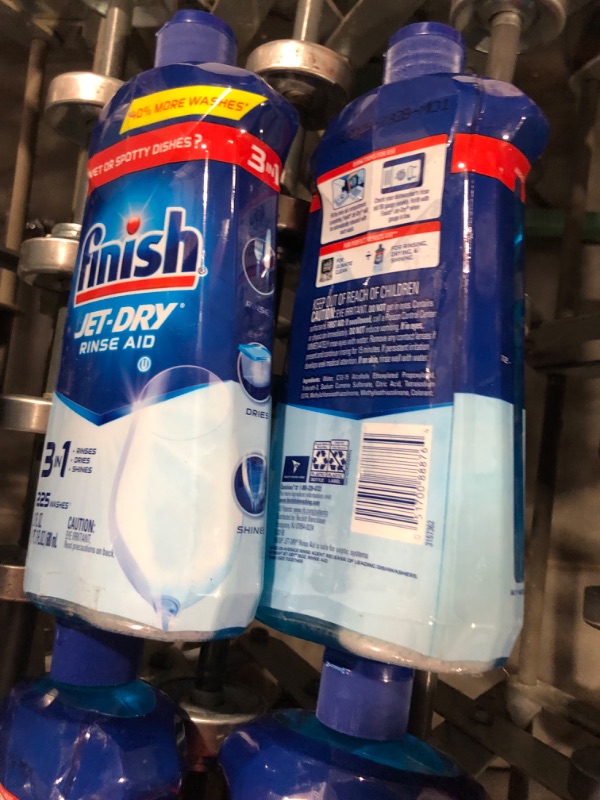 Photo 2 of  4 Finish Jet-Dry Rinse Aid, Dishwasher Rinse Agent and Drying Agent, 23 fl oz, Packaging may vary