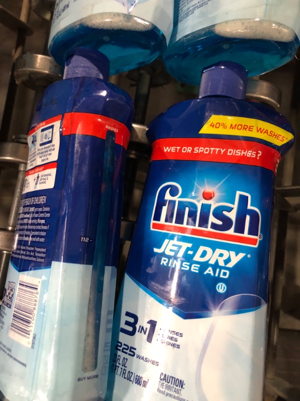 Photo 3 of  4 Finish Jet-Dry Rinse Aid, Dishwasher Rinse Agent and Drying Agent, 23 fl oz, Packaging may vary