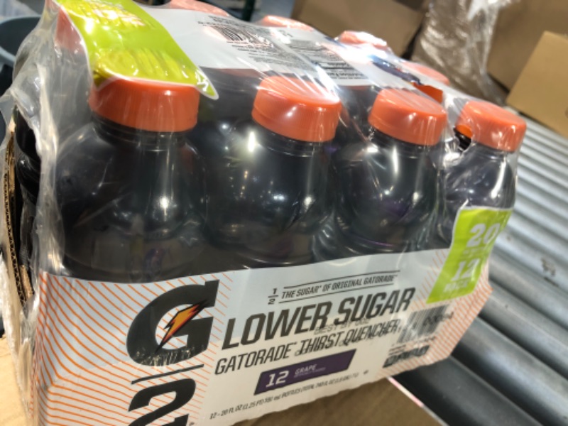 Photo 3 of (12 Bottles) Gatorade G2 Thirst Quencher Low Calorie Sports Drink Grape 20 Fl Oz
