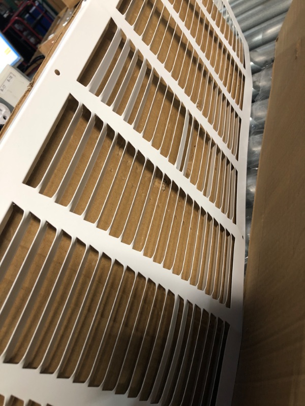 Photo 1 of 32"W x 10"H [Duct Opening Measurements] Steel Return Air Grille (HD Series) 