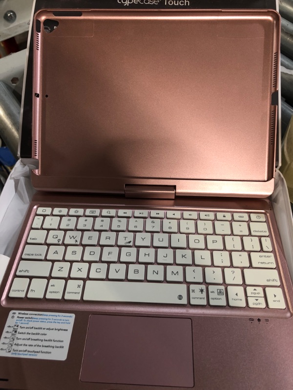 Photo 2 of typecase Touch iPad 9th Generation Case with Keyboard (Pink)