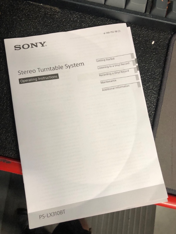 Photo 6 of Sony PS-LX310BT Belt Drive Turntable: Fully Automatic Wireless Vinyl Record Player with Bluetooth and USB Output Black