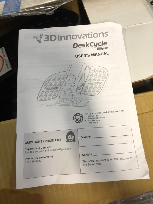 Photo 3 of ***NONFUNCTIONAL - MISSING PARTS - SEE NOTES***
DeskCycle Ellipse Under Desk Elliptical Machine, Black