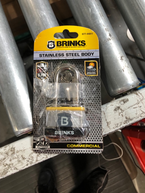 Photo 1 of BRINKS - 44mm XT Series Commercial Laminated Steel Padlock with 1 1/2" Shackle