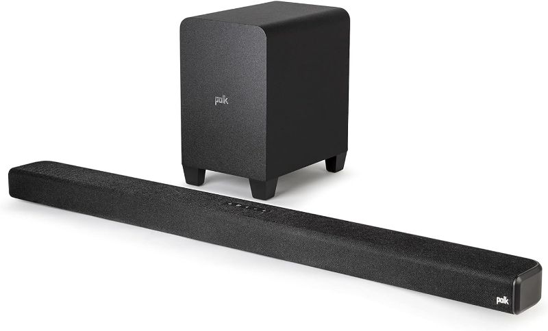 Photo 1 of Polk Audio Signa S4 Ultra-Slim Sound Bar for TV with Wireless Subwoofer, Dolby Atmos 3D Surround Sound
