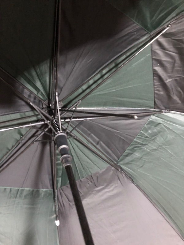 Photo 5 of ***MAJOR DAMAGE TO RIBS - ESE PICTURES***
Baraida Golf Umbrella, Extra Large Oversize Double Canopy Vented Windproof Waterproof Umbrella Green Black 68 in