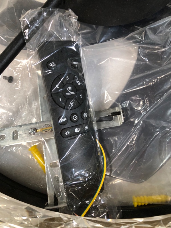 Photo 1 of **PARTS ONLY** SCAWAIL Ceiling Fan with Lights + Remote Control 3 Color 6 Speeds