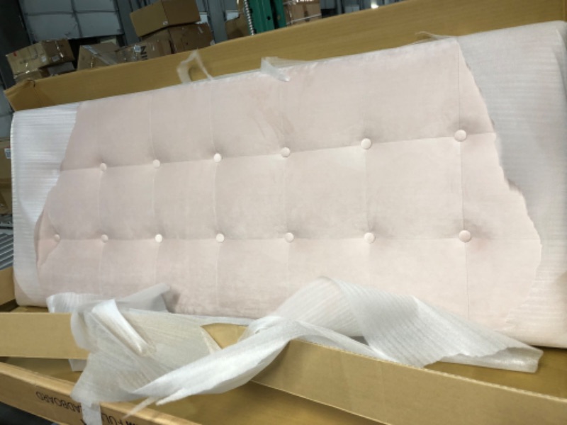 Photo 2 of **SEE NOTES**
Modway Emily Full Biscuit Tufted Performance Velvet Headboard, Pink Pink Full