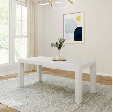 Photo 1 of **SEE NOTES**
MODERN DINING TABLE, WHITE
