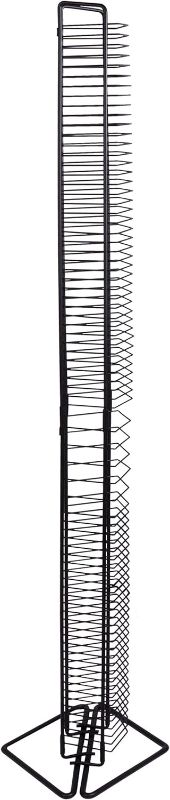 Photo 1 of Atlantic Onyx Wire CD Tower - Holds 80 CDs in Matte Black Steel, PN 1248
