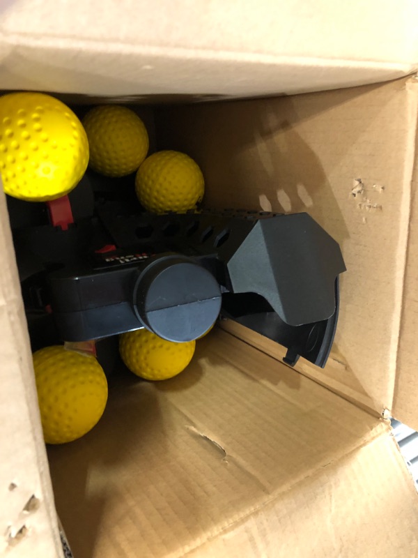 Photo 3 of **UNABLE TO TEST**
Furlihong Upgraded Electronic Baseball Pitching Machine, Adjustable Angles, Timer and Speed, AC Adapter or Battery Powered, Comes with 8 Dimpled Balls, for Batting and Fielding Practice of Low Level