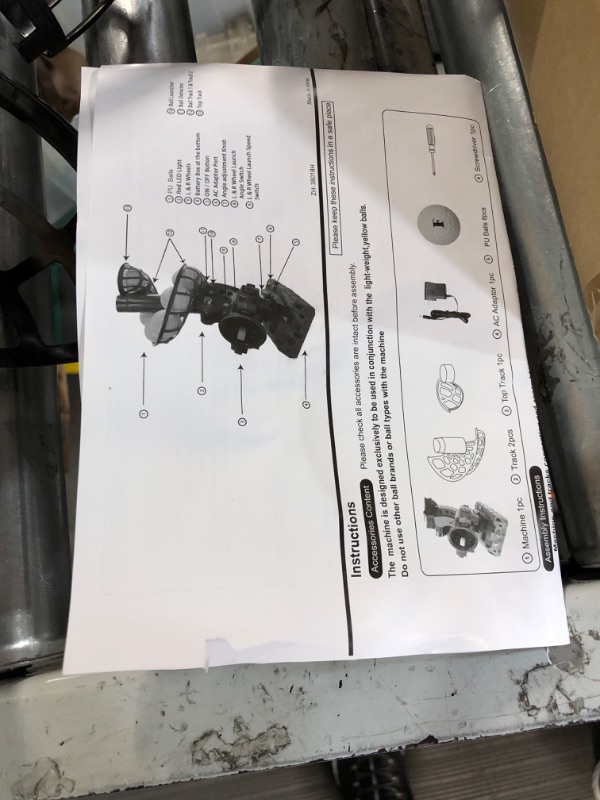 Photo 2 of **UNABLE TO TEST**
Furlihong Upgraded Electronic Baseball Pitching Machine, Adjustable Angles, Timer and Speed, AC Adapter or Battery Powered, Comes with 8 Dimpled Balls, for Batting and Fielding Practice of Low Level