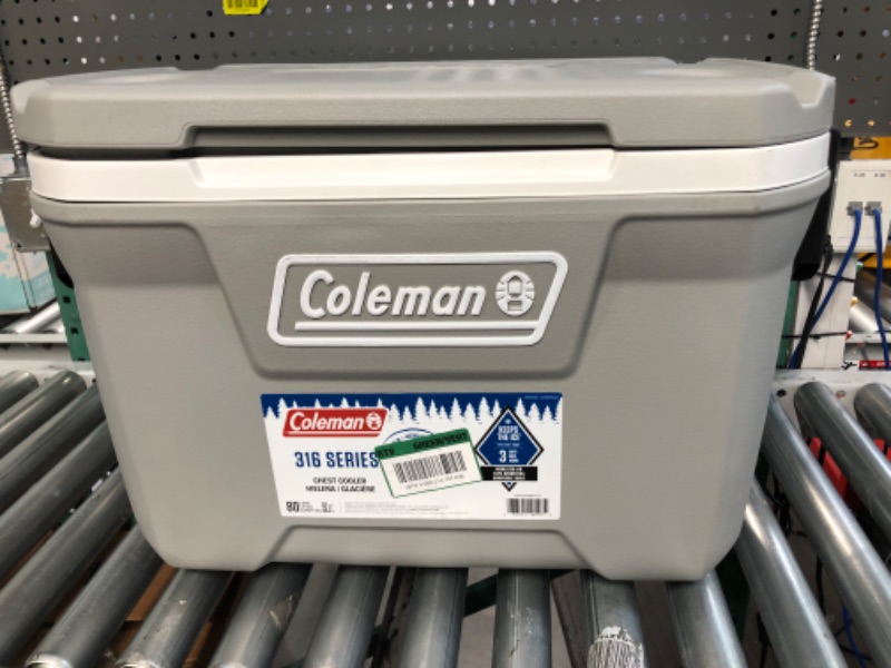 Photo 2 of **DAMAGED** Coleman 316 Cooler 52QT 5860 RCK/W/RCK C4