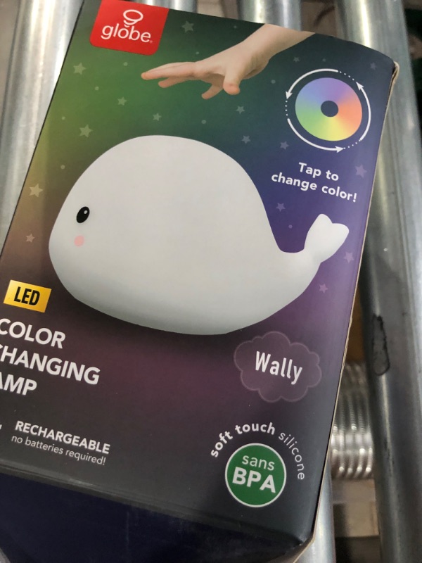 Photo 2 of **DOESNT WORK**  LED Rechargeable Silicone Night Light (The Whale) White