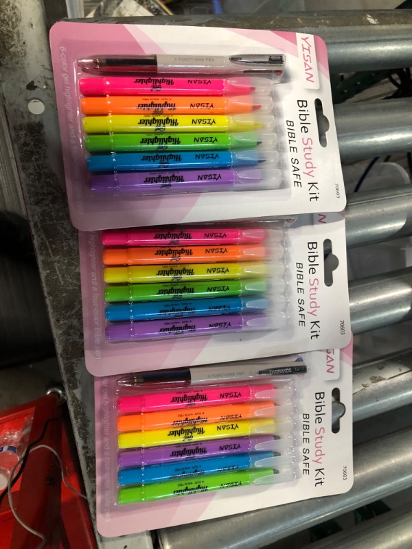 Photo 2 of YISAN Bible Highlighters and Pens (Pack of 3)