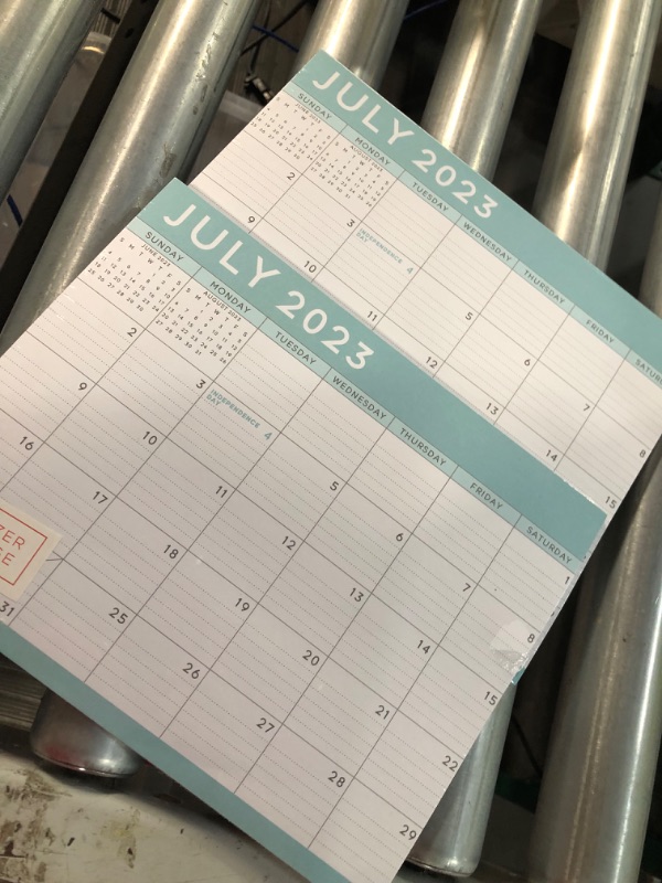 Photo 1 of S&O Teal Magnetic Calendar from July 2023-Dec 2024 (Pack of 2)