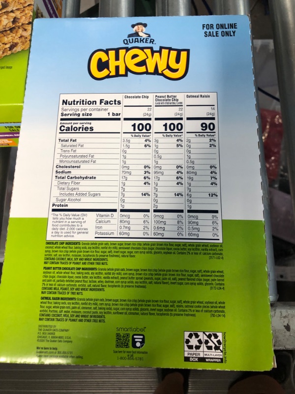 Photo 1 of *EXPIRESR SEP 15 23* Quaker Chewy Granola Bars, 3 Flavor Variety Pack