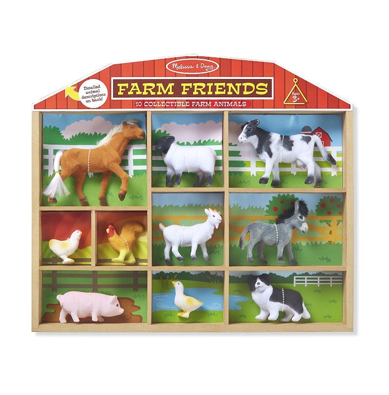Photo 1 of (READ NOTES) Melissa & Doug Farm Friends Collectible Toy Animal Figures (10 Pcs)
