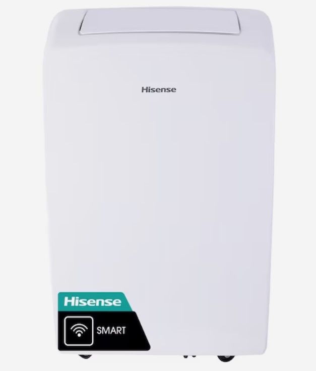 Photo 1 of Hisense 7000-BTU DOE (115-Volt) White Vented Wi-Fi enabled Portable Air Conditioner with Remote Cools 300-sq ft
