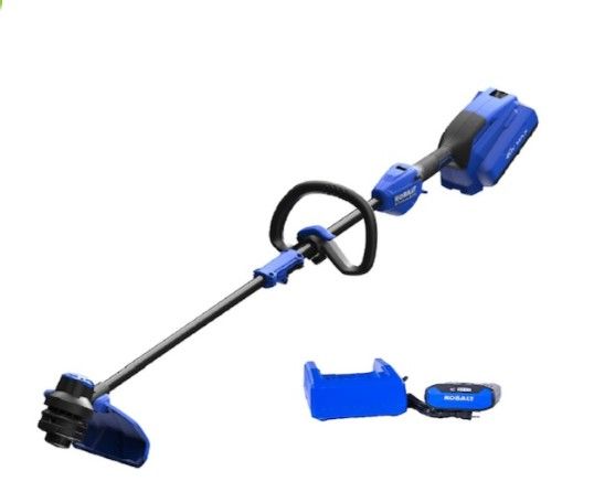 Photo 1 of Kobalt 40V 15-in Cordless String Trimmer Set - 4.0 Ah Battery and Charger Included
