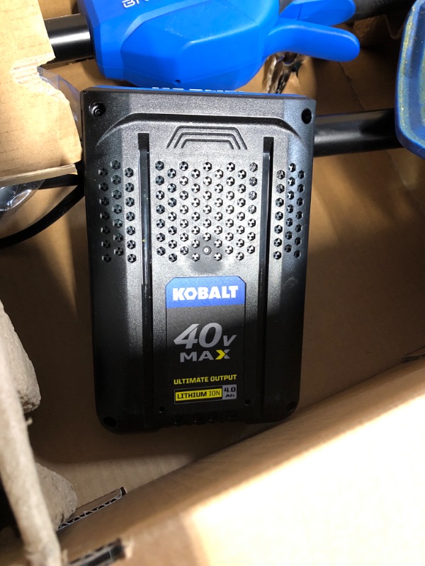 Photo 5 of Kobalt 40V 15-in Cordless String Trimmer Set - 4.0 Ah Battery and Charger Included
