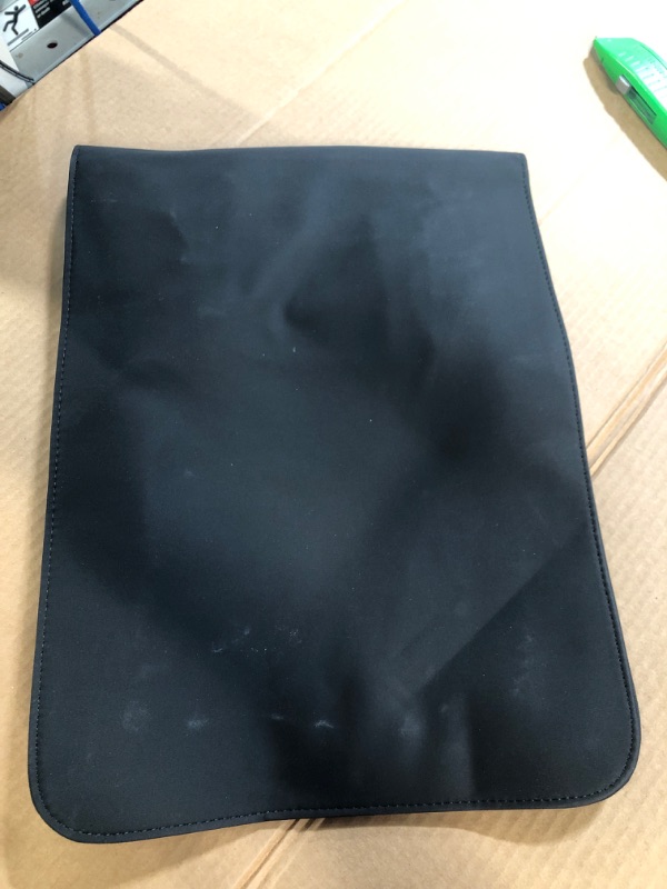 Photo 1 of HYZUO 15-16 Inch Laptop Sleeve Compatible with MacBook Pro 16- Faux Suede Leather Case with Accessory Bag (Black)