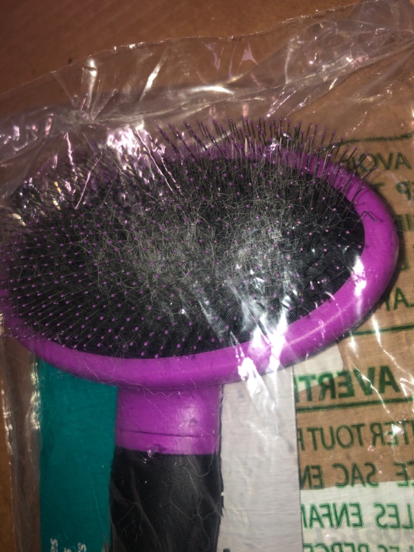 Photo 3 of **STOCK IMAGE FOR SAMPLE**
Hartz 83799 Living Dog Slicker Brush Purple