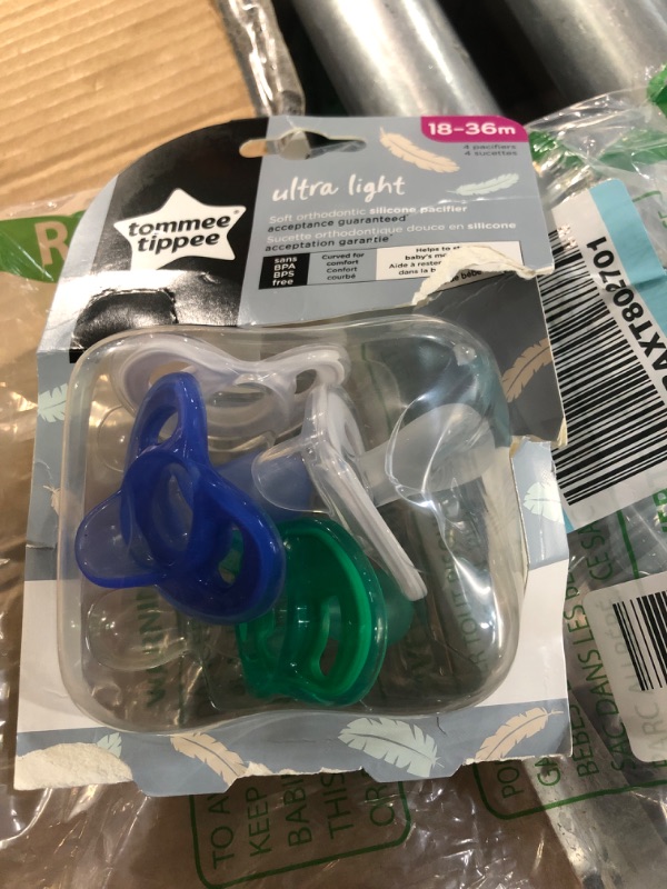 Photo 2 of *MISSING PIECES* Bundle of Tommee Tippee Ultra-Light Pacifier (4 Pack )