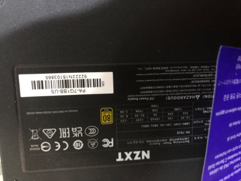 Photo 7 of NZXT C750 PSU (2022) - ATX Gaming Power Supply