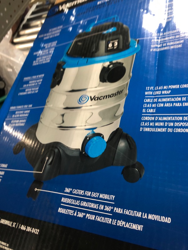Photo 1 of *DAMAGED** Vacmaster, VQ607SFD, 6 Gallon Shop Vac