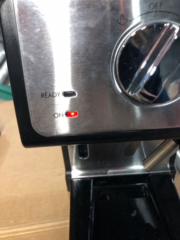 Photo 7 of **PARTS ONLY, LEAKS, NON-FUNCTIONAL** De'Longhi ECP3420 Bar Pump Espresso and Cappuccino Machine, 15", Black