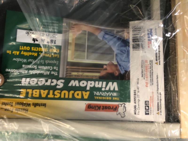 Photo 1 of  Adjustable Window Screen, 18in High x Fits 25-45in Wide