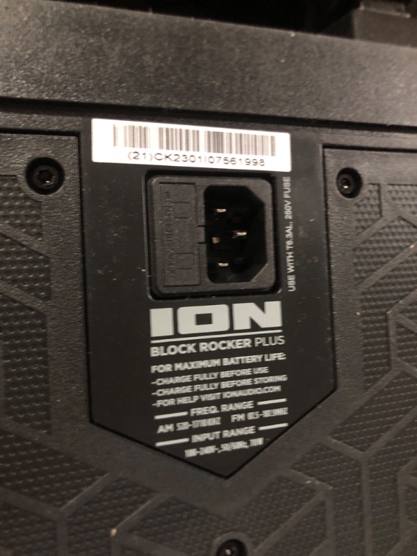 Photo 6 of **SEE NOTES**
ION Audio Block Rocker Plus - Portable Bluetooth Speaker 