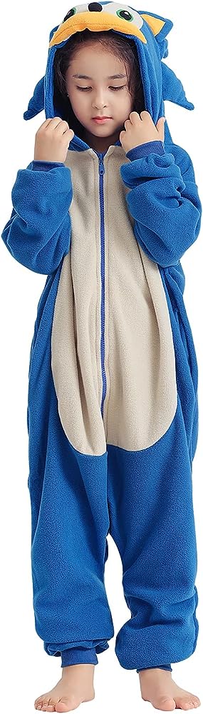 Photo 1 of STOCK PHOTO FOR REFERENCE** Kids blue monster Onesie Halloween Cosplay 7-9Y