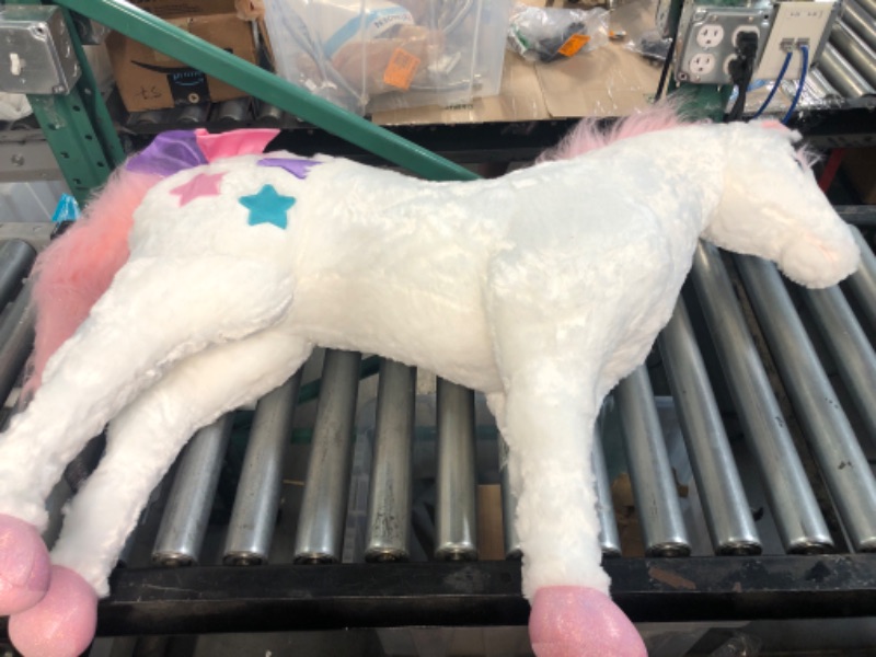 Photo 2 of Melissa & Doug Giant Unicorn - Lifelike Stuffed Animal (over 2 feet tall)