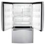 Photo 1 of GE - 27 cu. ft. French Door Refrigerator in Fingerprint Resistant Stainless with Internal Dispenser, ENERGY STAR