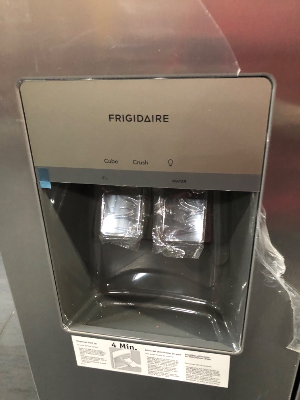 Photo 7 of Frigidaire 25.6-cu ft Side-by-Side Refrigerator with Ice Maker (Fingerprint Resistant Stainless Steel) ENERGY STAR