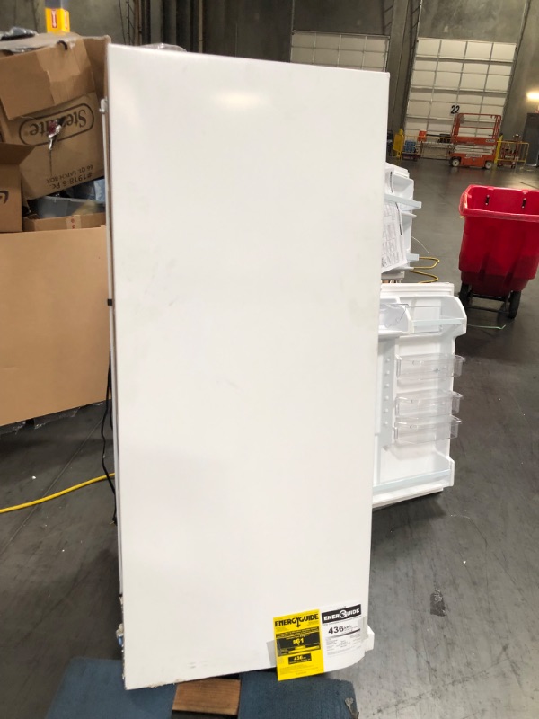 Photo 9 of [Minor Damage] Whirlpool 20.5-cu ft Top-Freezer Refrigerator (White)