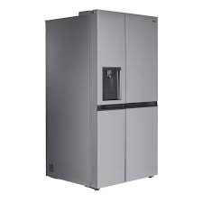 Photo 1 of LG - 28 cu. ft. Side by Side Refrigerator with External Water in Stainless Standard Depth