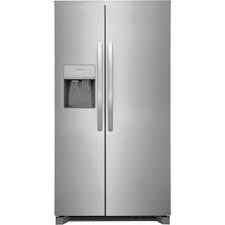 Photo 1 of [Minor Damage] Frigidaire 25.6-cu ft Side-by-Side Refrigerator with Ice Maker (Fingerprint Resistant Stainless Steel) 