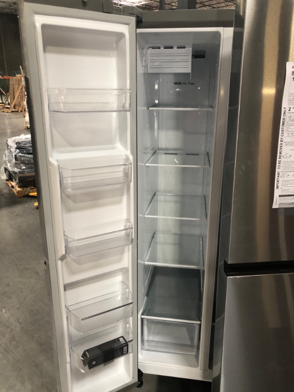 Photo 11 of LG 36" 28 cu. Ft. Smart Freestanding Side-By-Side Refrigerator - Stainless Steel
