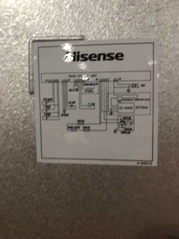 Photo 1 of [Minor Dent] Hisense 18-cu ft Top-Freezer Refrigerator (White)