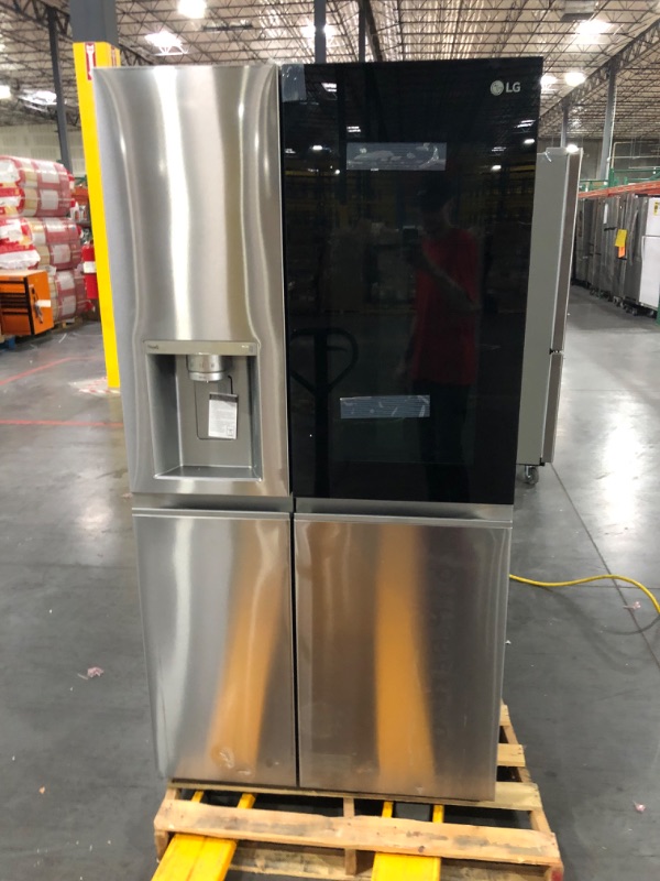 Photo 1 of LG 36" 27 cu.ft. Side by Side Refrigerator with Instaview and Craft Ice - PrintProof Stainless Steel