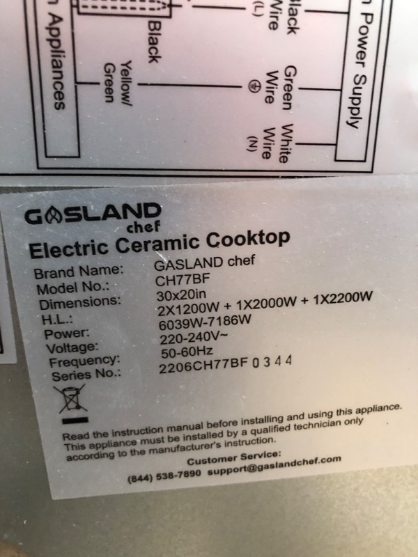 Photo 4 of **UNABLE TO TEST** Gasland Chef Built-in Electric Stove