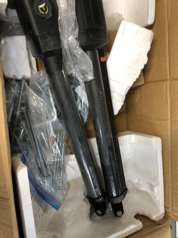 Photo 1 of TOPENS AD5S Automatic Gate Opener Kit Medium Duty Solar Dual Gate Operator for Dual Swing Gates Up to 16 Feet or Max 550 Pounds Gate Motor Solar Panel